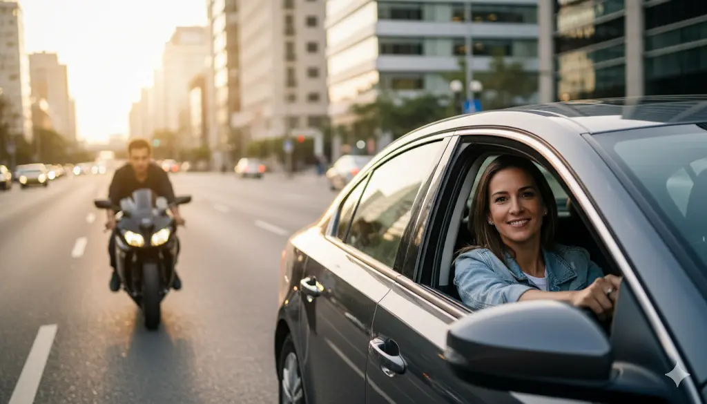 Homem cotando seguro online com várias seguradoras e família ao fundo
